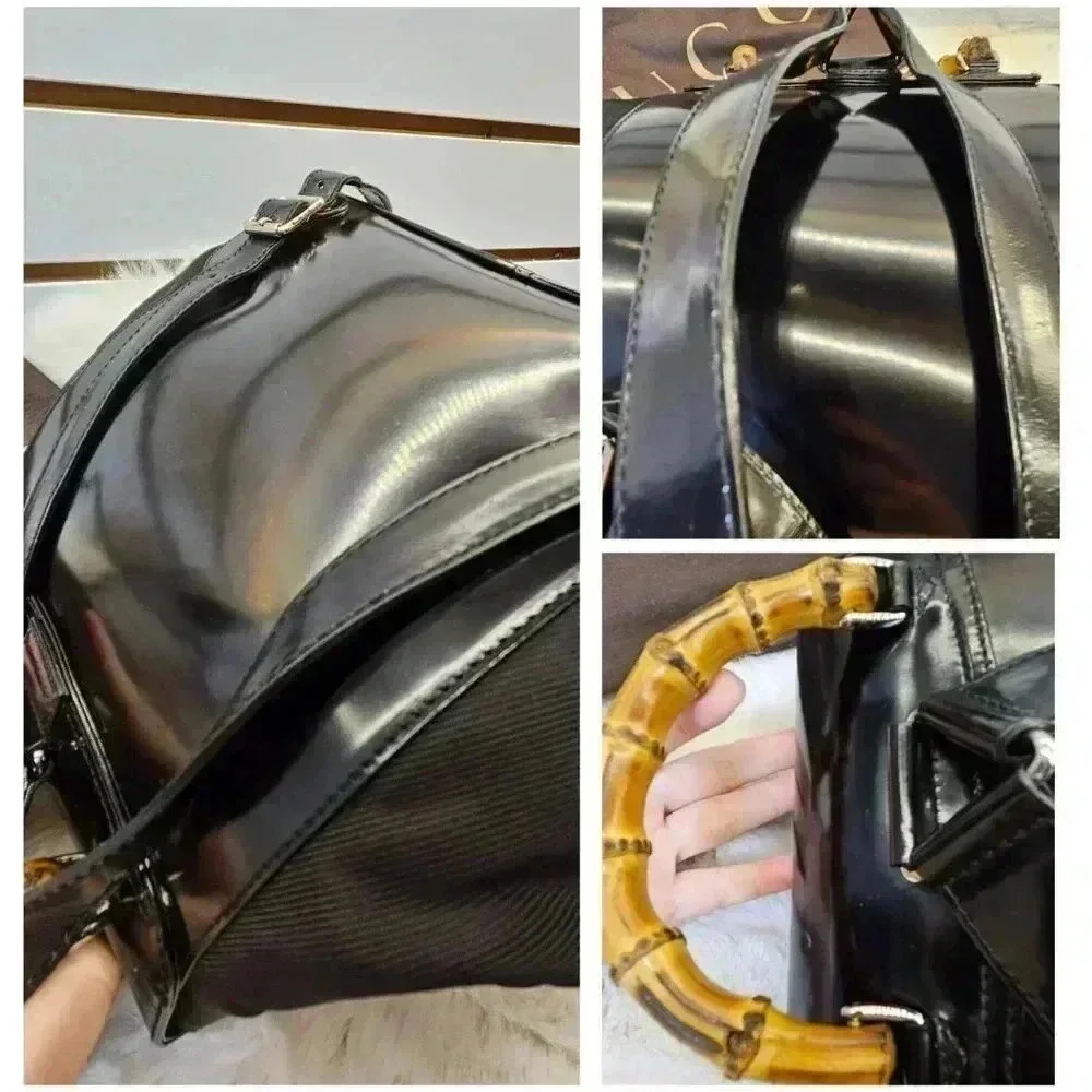 Gucci Bamboo Drawstring  Nylon Backpack - Picture 6 of 16